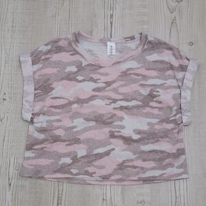 AS Revival Camo Pink Crop Top NWOT